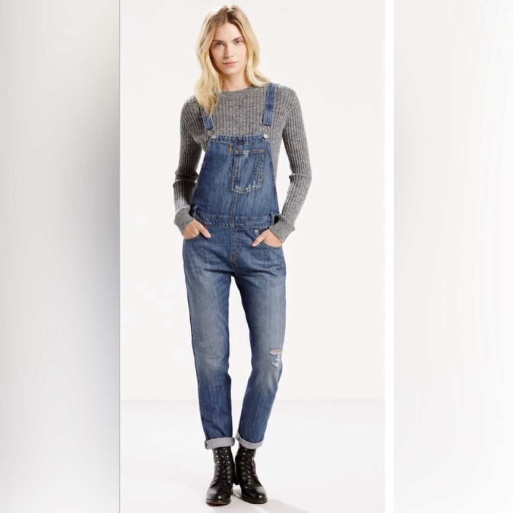 Women's Blue Denim Overalls